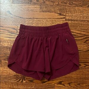 Lululemon Burgundy Shorts